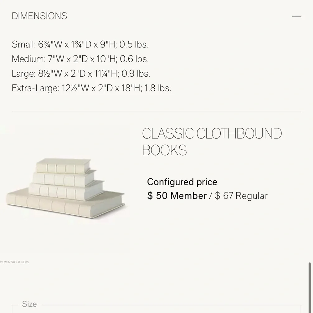 Restoration hardware decor book box.
